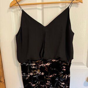 Black and Floral Dress